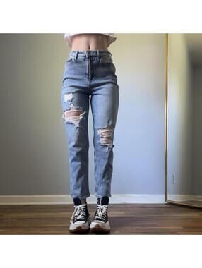 Ultra high-rise mom jeans